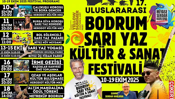 17. Uluslararası sarı yaz kültür ve sanat festivali başlıyor