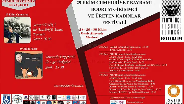 29 Ekim Cumhuriyet Bayramı Girişimci & Üreten Kadınlar Festivali