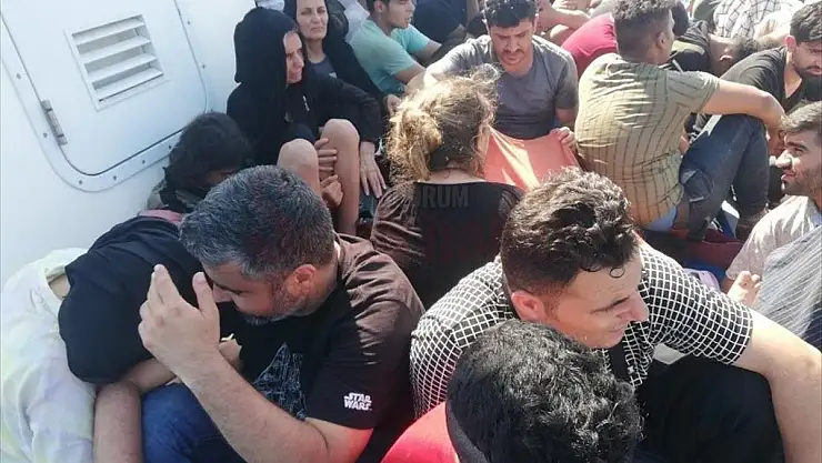 56 düzensiz göçmen yakalandı