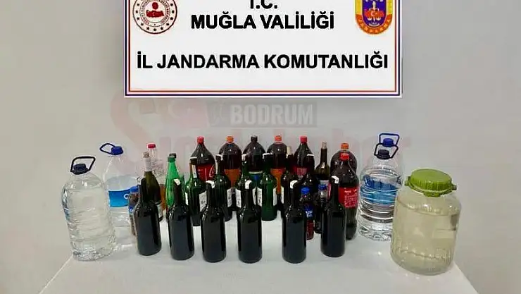 63 LİTRE SAHTE İÇKİ ELE GEÇİRİLDİ