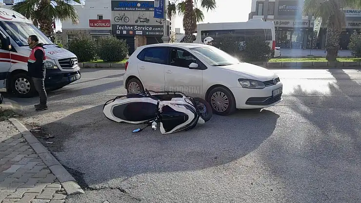 Anne ve Oğlu Motosiklet Kazasında Yaralandı