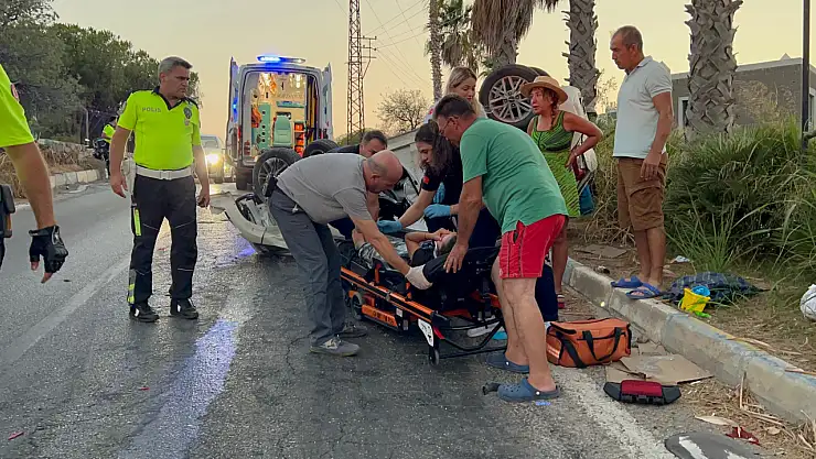 Aras ailesinin gelini trafik kazasında yaralandı !