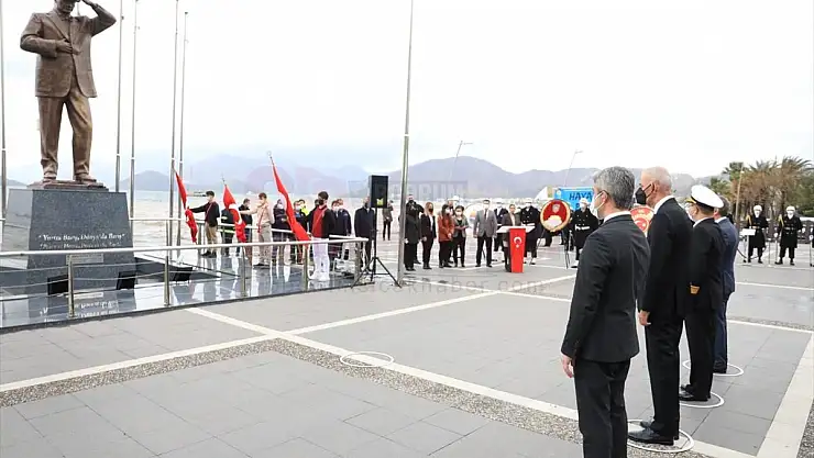 Atatürk'ün Marmaris'e Gelişinin 87. yıl Dönümü Kutlandı
