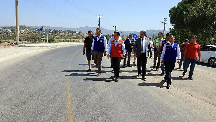 Başkan Aras Yalıkavak ve Mumcular Yol Çalışmalarını İnceledi