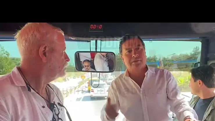 Başkan Aras'ın  Konvoyu 4 Yerde Durdurulup Kimlik Kontrolü Yapıldı