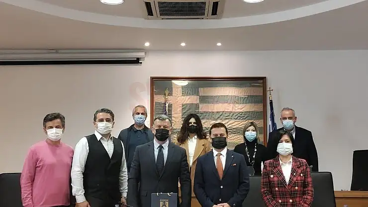 BAŞKAN ARAS'TAN, KOS BELEDİYE BAŞKANI NİKİTARAS'A ZİYARET