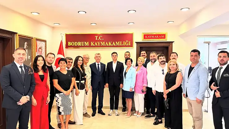 Başkan Tamer Mandalinci'den Kaymakam Ali Sırmalı'ya ziyaret: Ortak hedef Bodrum