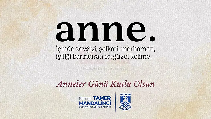 Başkan Tamer Mandalinci'den Anneler Günü Mesajı