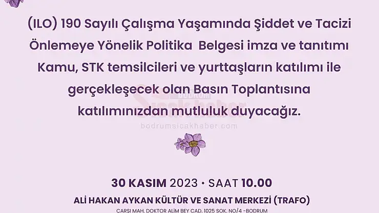 Belediye, İLO 190 Politika Belgesini İmzalıyor