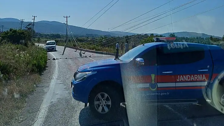 Beton Elektrik Direğine Devirdi  1 Kişi Yaralandı