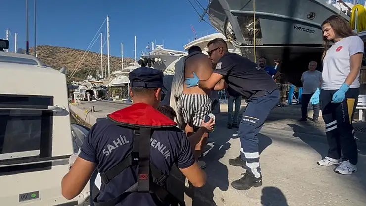 Bodrum açıklarında yaralanan vatandaş için tıbbi tahliye gerçekleştirildi