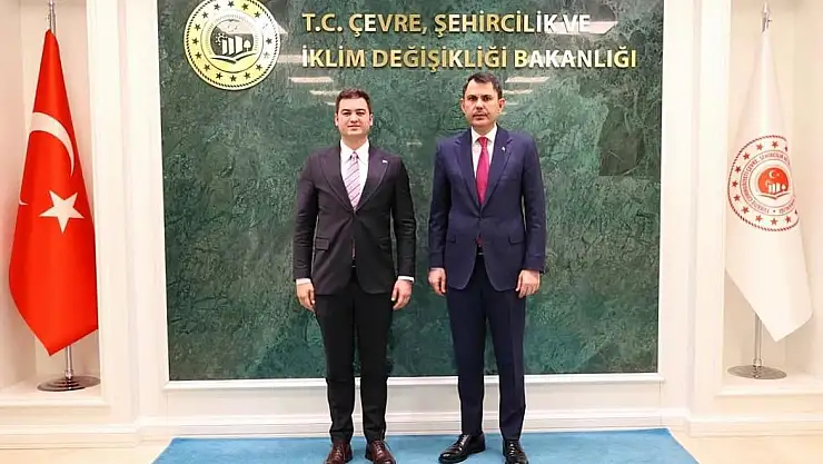 Bodrum Belediye Başkanı Tamer Mandalinci, Çevre Bakanı Murat Kurum'u Ziyaret Etti