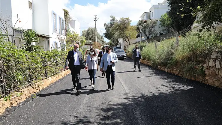 Bodrum Belediyesi altyapı ve üstyapı çalışmaları sürüyor