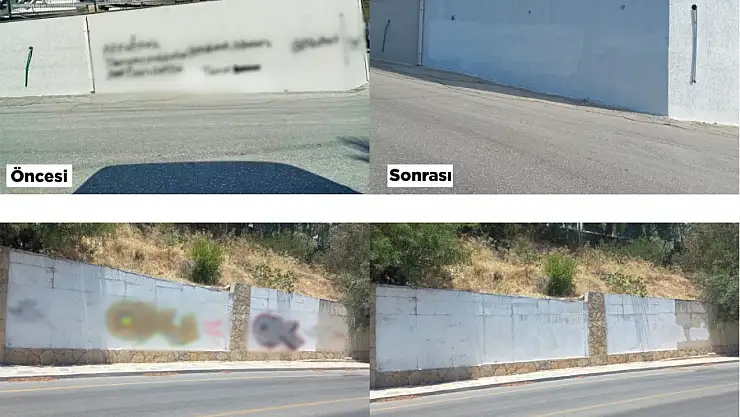 Bodrum Belediyesi Kent Estetiğini korumak için sahada