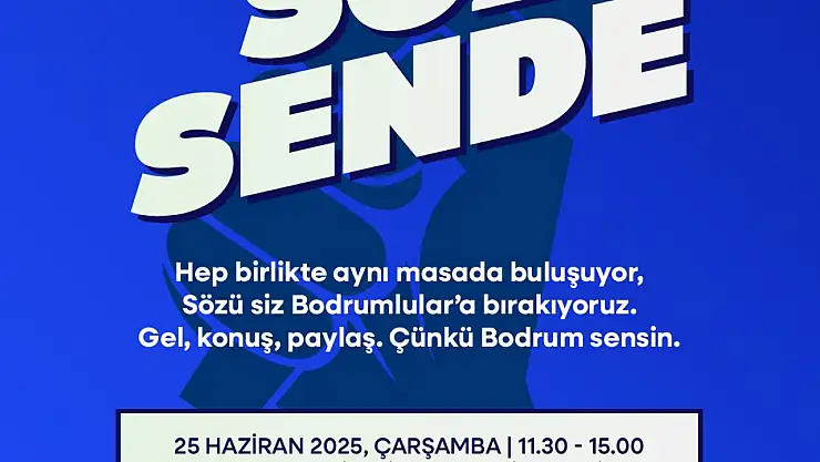 Bodrum Belediyesi'nden Halkla Buluşma Etkinliği