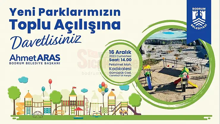 Bodrum Belediyesinden Toplu Park Açılışı