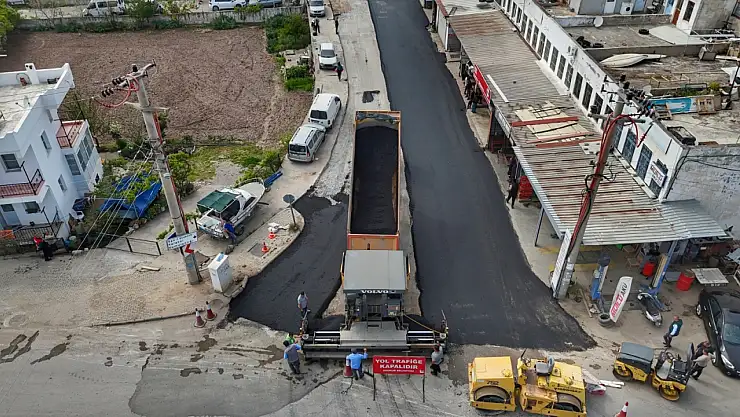 Bodrum'da Asfalt Çalışmaları Devam Ediyor