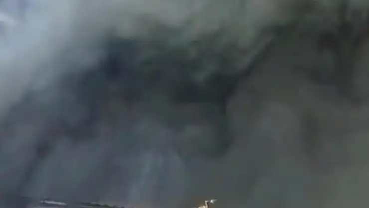 Bodrum'da şantiye yangını