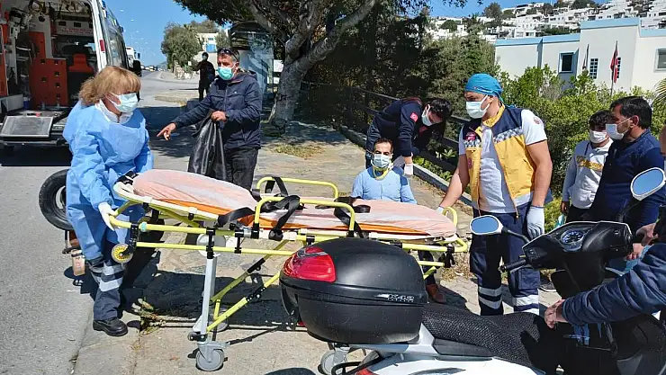 Bodrum' da Yaralanmalı Motosiklet Kazası
