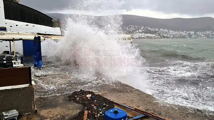 Bodrum-Fethiye Arası Denizlerde Fırtına Uyarısı
