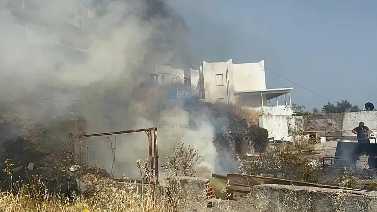 Bodrum Gümbet Mahallesi'nde Yangın Paniği