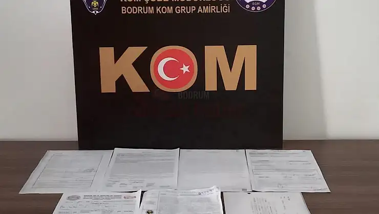 Bodrum KOM'dan Tapu Sahteciliğine Operasyon