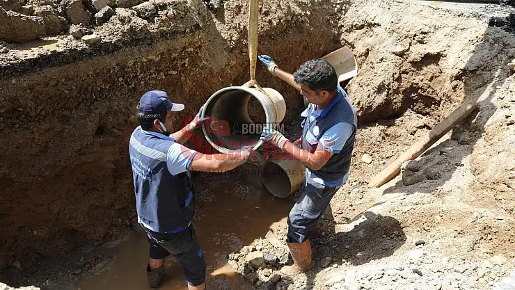 Bodrum Konacık'ta 2 Bin Metre İçme Suyu Hattı Yenilendi