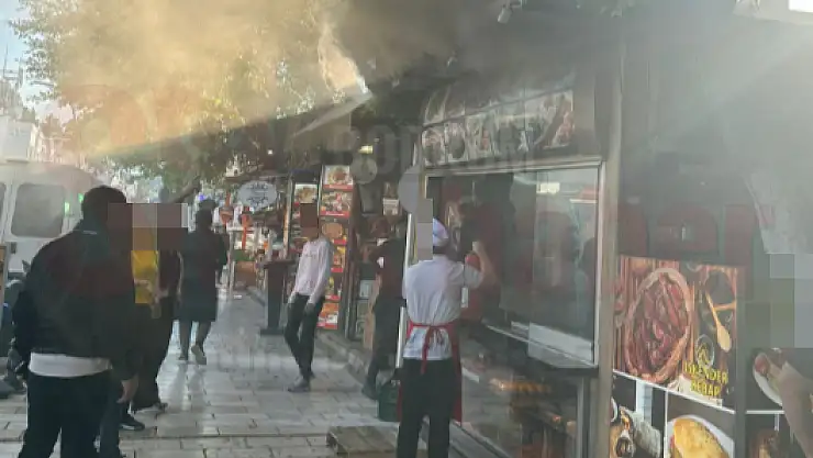 BODRUM MERKEZDE ÇIKAN YANGIN PANİK YARATTI