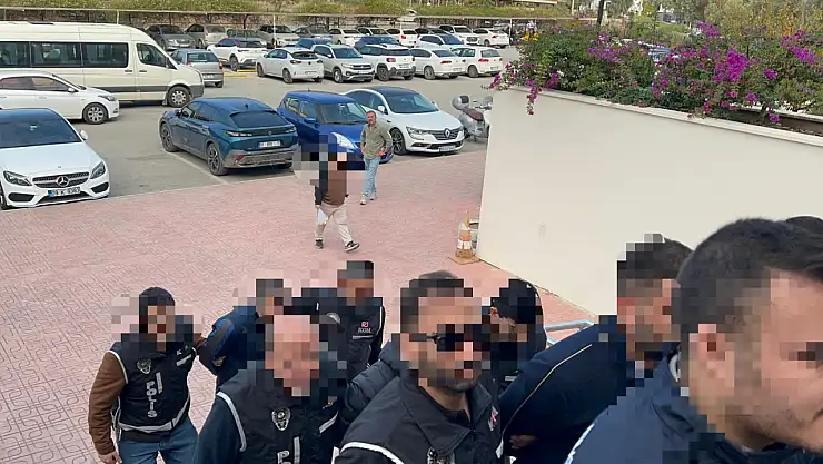 Bodrum merkezli dev operasyon 10 şüpheli yakalandı