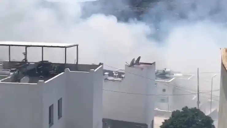 Bodrum Ortakent Mahallesinde Otluk Alanda Yangın Çıktı
