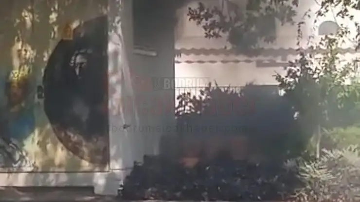 Bodrum Sahilinde Trafo Yangını