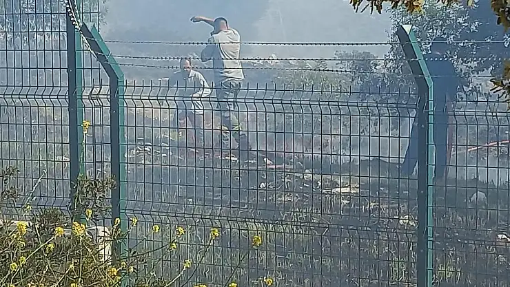 Bodrum Trafo Merkezi Bahçesinde Yangın