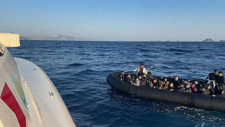 Bodrum'da 10'u Çocuk 32 Düzensiz Göçmen Kurtarıldı