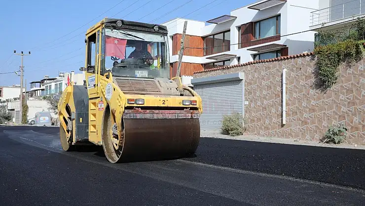 Bodrum'da 14 Bin Metre Sıcak Asfalt Çalışması Yapıldı