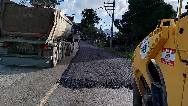 Bodrum'da 18 Bin Metre Sıcak Asfalt Yapıldı