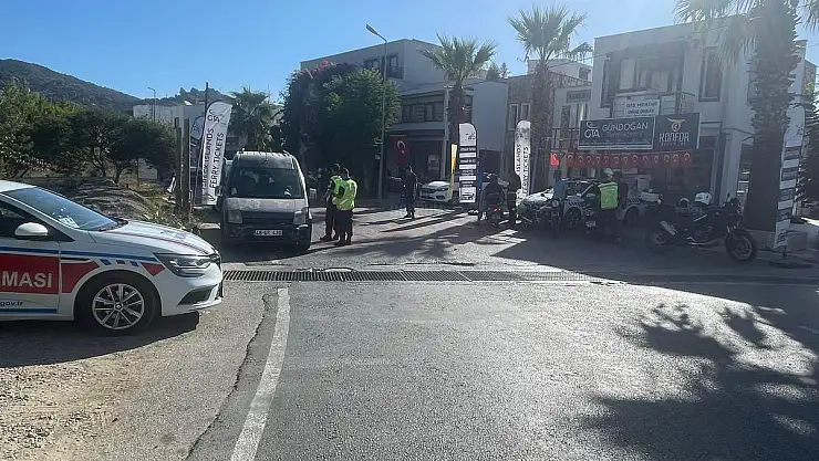 Bodrum'da 76 Motosiklet Sürücüsüne Cezai İşlem Uygulandı