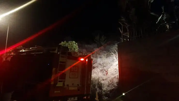 Bodrum'da Çıkan Yangın Çevrede Korku ve Panik Yaşattı