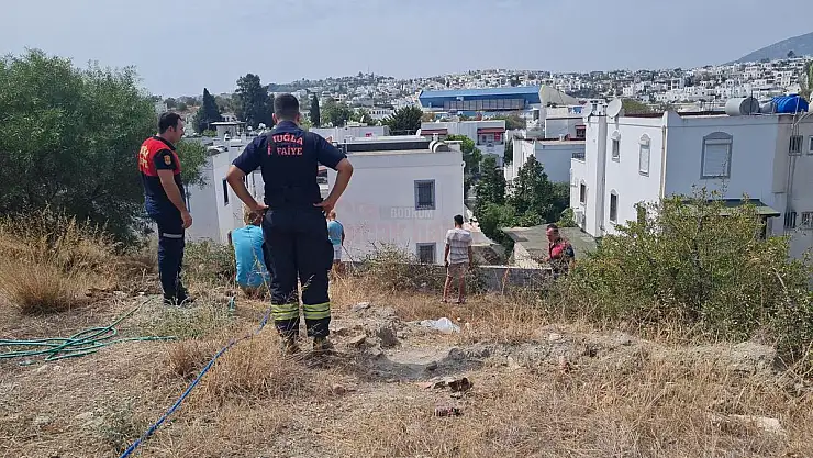 Bodrum'da Çıkan Yangın Kısa Sürede Söndürüldü