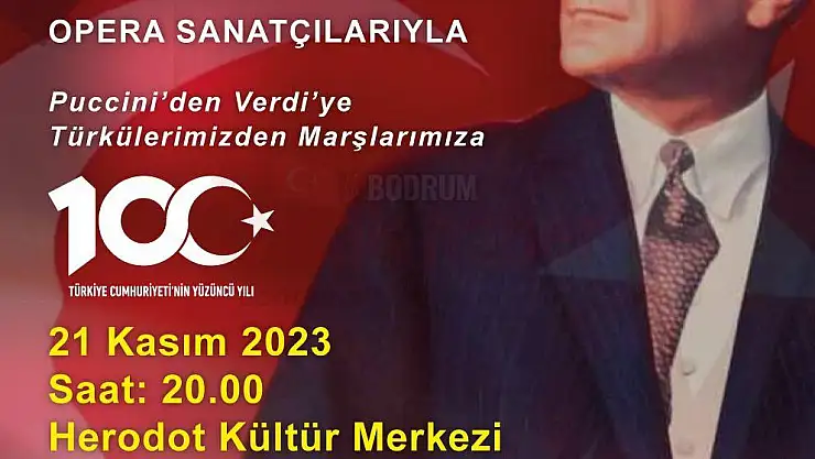 Bodrum'da 'Cumhuriyet Konseri' Yapılacak