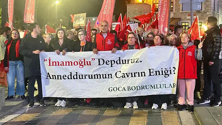 Bodrum'da Ekrem İmamoğlu'na Destek Yürüyüşleri Devam Ediyor