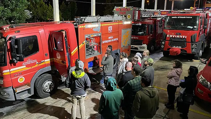 Bodrum'da Gönüllü İtfaiye Ekibine Yenileme Eğitimi