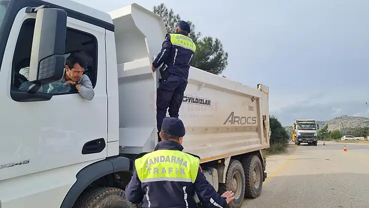 Bodrum'da Hafriyat Kamyonlarına Sıkı Denetim