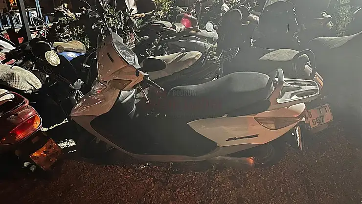 Bodrum'da  Motosikleti Çalanlar Terk Edip Kaçtı