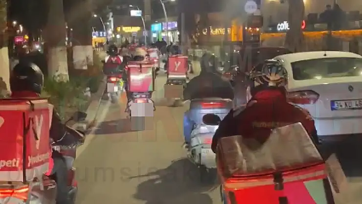 Bodrum'da Ölen Moto Kurye İçin Eylem Gerçekleştirdiler