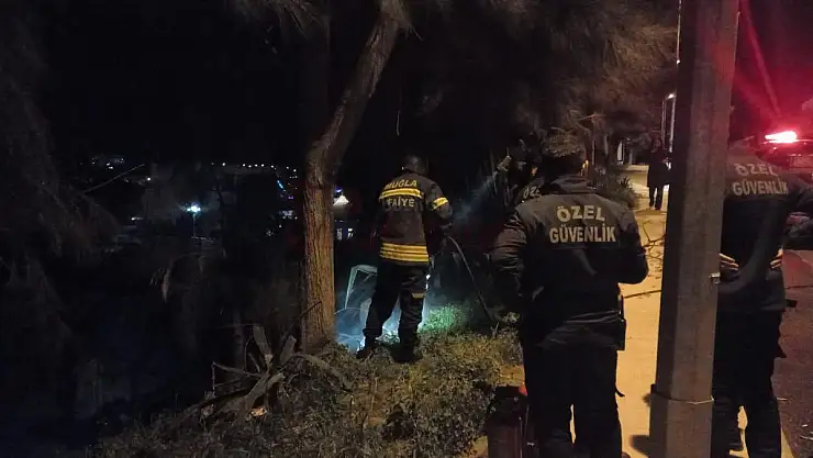 Bodrum'da Otluk Alana Atılan Küller Yangın Çıkarttı