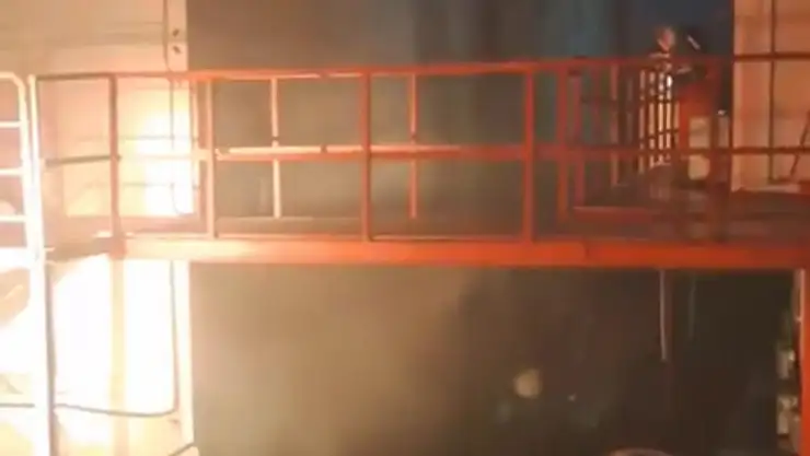 Bodrum'da Personel Lojmanında Yangın
