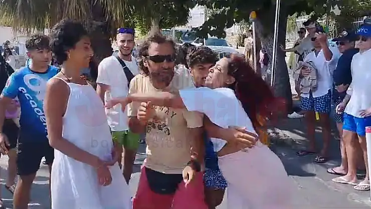 Bodrum'da Suudi Turist Kadınlar Saç Saça Kavga Etti