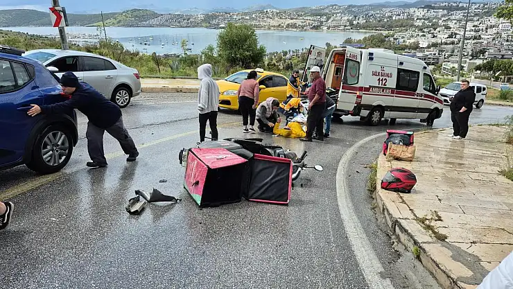 Bodrum'da Tehlikeli Viraj Yine Can Yaktı