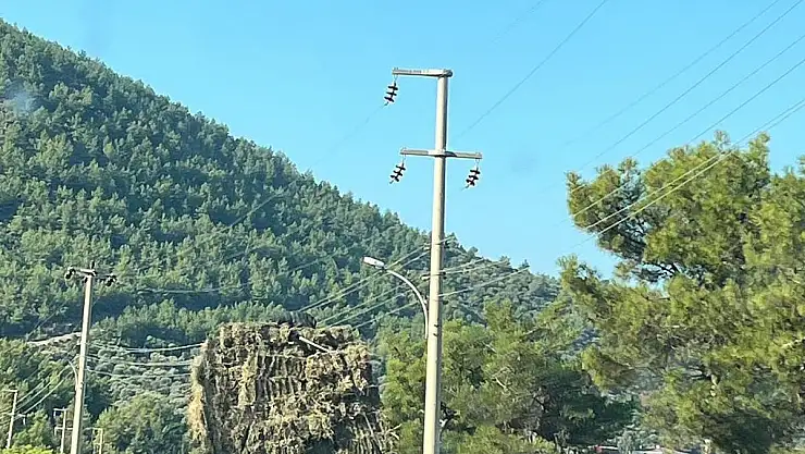 Bodrum'da Tehlikeli Yük Taşımacılığı: Saman Yüklü Kamyon Yolda Tehlike Saçtı