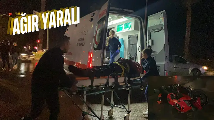 Bodrum'da Tek Taraflı Motosiklet Kazası: 1 Ağır Yaralı